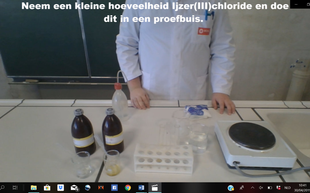 Invloed van de temperatuur op een chemisch evenwicht