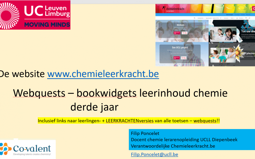 Webinar Webquests leerstof derde jaar secundair onderwijs
