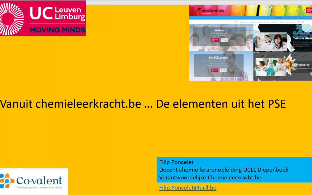 Webinar Geleerden op chemieleerkracht.be