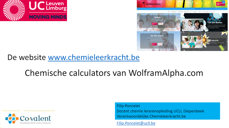 Webinar  WolframAlfa calculators