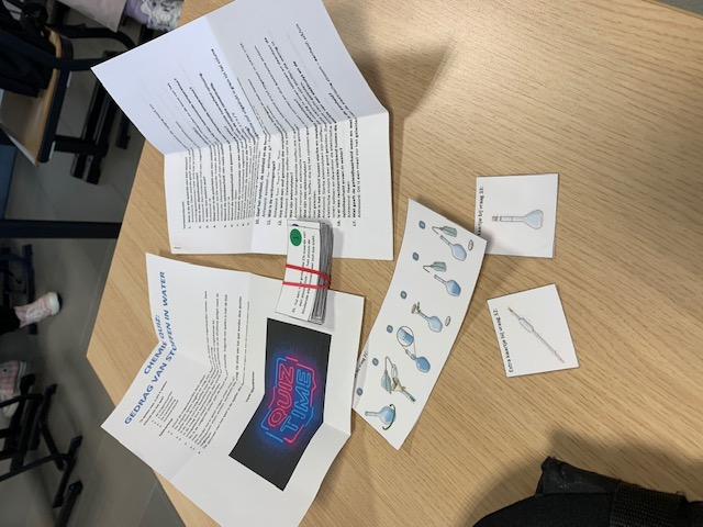 Quiz gedrag van stoffen in water