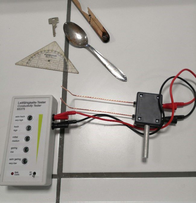 Elektrische geleidbaarheid van voorwerpen